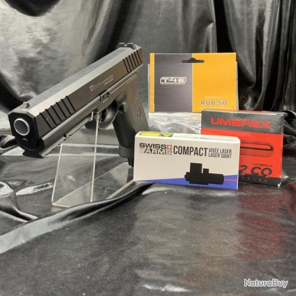 Pack laser prt  tirer - Pistolet VESTA Defence PDW.50 - 14 joules