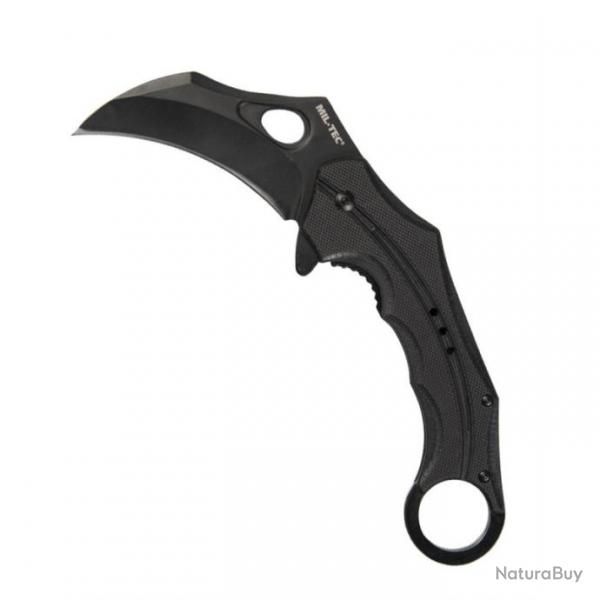 Couteau Karambit one-hand G10 noir