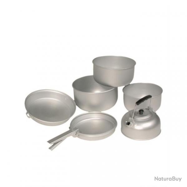Set de cuisine en aluminium (3 casseroles, pole, thire)