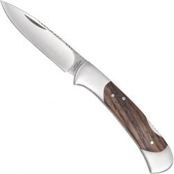 Couteau de poche Haller avec manche en bois de Zebrano 65 mm