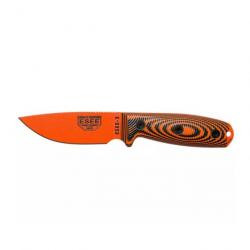 Couteau ESEE Model 3 Orange 3D avec étui Zytel