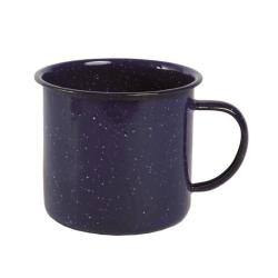 Tasse &eacute;maill&eacute;e bleue western 680 ml