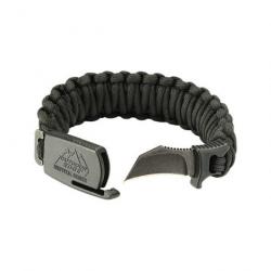 Bracelet tactique Paraclaw Noir OUTDOOR EDGE Medium