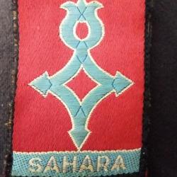 Insigne militaire tissu Sahara