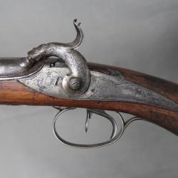 Fusil de chasse canons juxtaposés à percussion - France, Vers 1840-1850