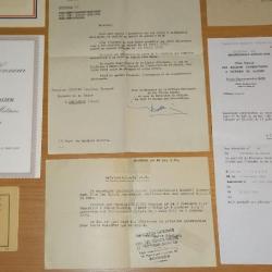 Documents Militaires 39-45 - FTPF - Diplomes - Citation - Urlaubsschein STO