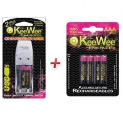 Pack chargeur piles AAA USB  + 6 piles Rechargeables offerts !