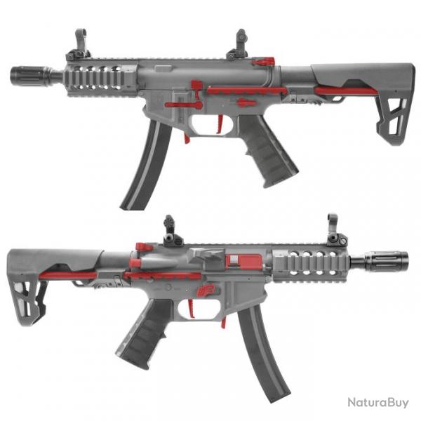 PDW 9mm SBR-S Chaos Grey / Rouge (King Arms)