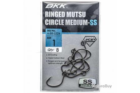 BKK Ringed Mutsu Circle Heavy-SS Hooks | Size 1/0