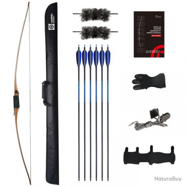 SANLIDA - Kit ROYAL X8 LONGBOW 68" GAUCHER (LH) 30 #