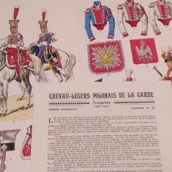 CHEVAU-LEGERS POLONAIS DE LA GARDE TROMPETTES 1807.1814, PLANCHE N°65 LUCIEN ROUSSELOT 1959 1ER EMP