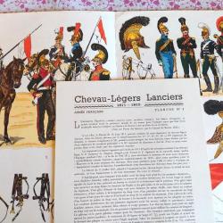CHEVAU-LEGERS  LANCIERS 1811.1815, PLANCHE N°1 LUCIEN ROUSSELOT 1965, PREMIER EMPIRE