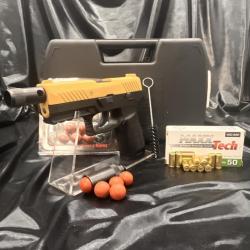 Pack défense Pistolet Alarme Sig Sauer P320 + Munitions - GOLD/BLACK - Calibre 9mmPAK pistolet d'ala