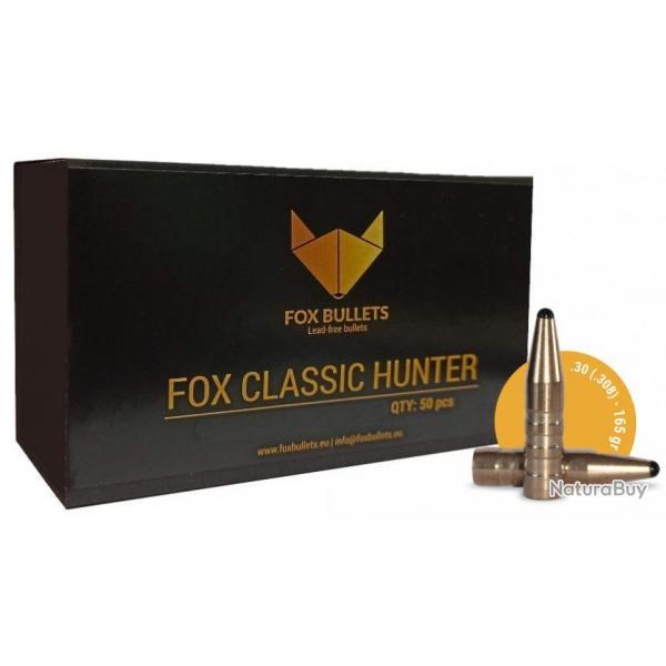 Ogives Sans Plomb Monolithiques FOX CLASSIC HUNTER cal.308 (7.62mm) 130gr - Boite de 50 units