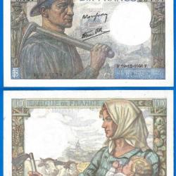France 10 Francs 1946 NEUF Mineur Billet Franc Frc Frs Frc