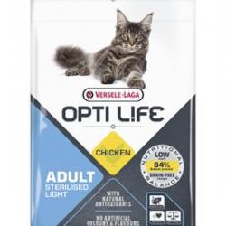 OPTILIFE CAT STERILISED LIGHT POULET SANS CEREALES 2.5KGS