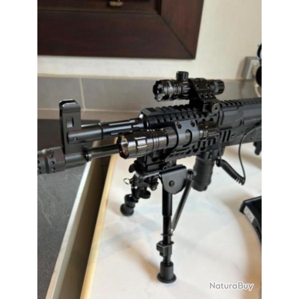 Crossmam AK1 full auto 4.5cal bb Co2 comme neuf 2x chargeurs accessories Super !!!