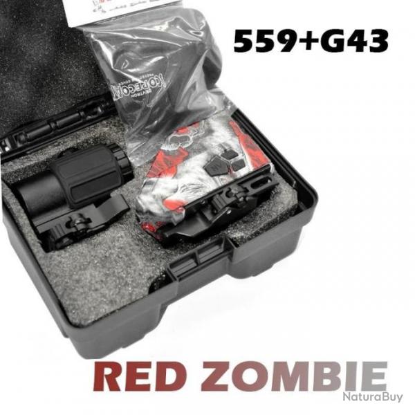 OPP Tactical Mini Viseur Red Dot 559 Rouge + Loupe paiement en 3 ou 4 fois - LIVRAISON GRATUITE !!