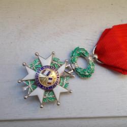 ancienne medaille legion d'honneur argent vert email blanc 29 floréal an x ruban rouge