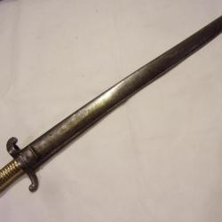 SABRE BAÏONNETTE 1842-59 pour la carabine de chasseur.