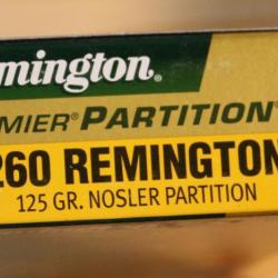 260 Remington Nosler Partion 125 gr