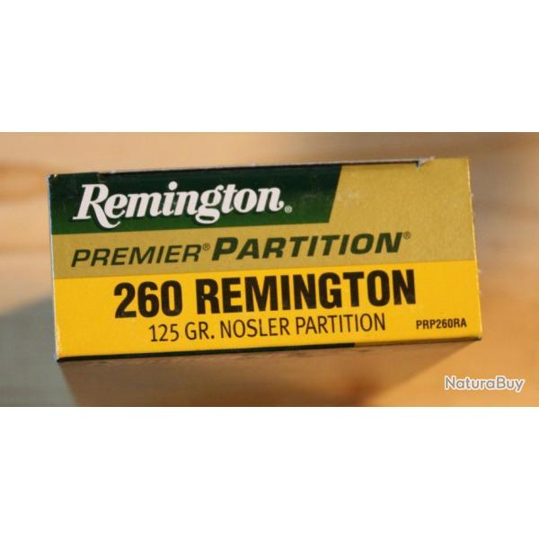 260 Remington Nosler Partion 125 gr