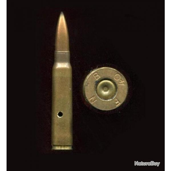 7.65 x 53 Mauser Belge Mle 1889 - balle cuivre pointue - neutralise