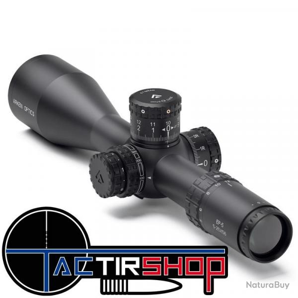 Lunette de tir Arken Optics EP-5 5-25X56 FFP MIL VPR Rticule avec Zero Stop - Tube 34mm