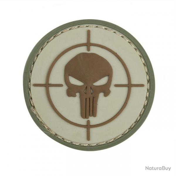 Patch 3D PVC Cible Punisher Beige