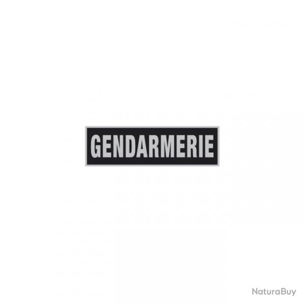 Bandeau rflchissant Fond Noir - Gendarmerie 3 x 10 cm