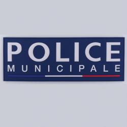 Bandeau d'identification PVC - Police Municipale 3 x 10 cm