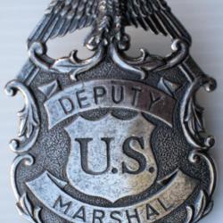 BROCHE ETOILE DE SHERIFF - DEPUTY US MARSHAL GRIS - Ref.12NQ
