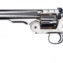 Revolver à plombs 4.5mm CO2 ASG Schofield - Canon 6'' (2,9 à 3 Joules) Argent