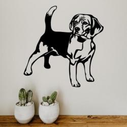 DECORATION MURALE (60cm) en FER. Motif: BEAGLE