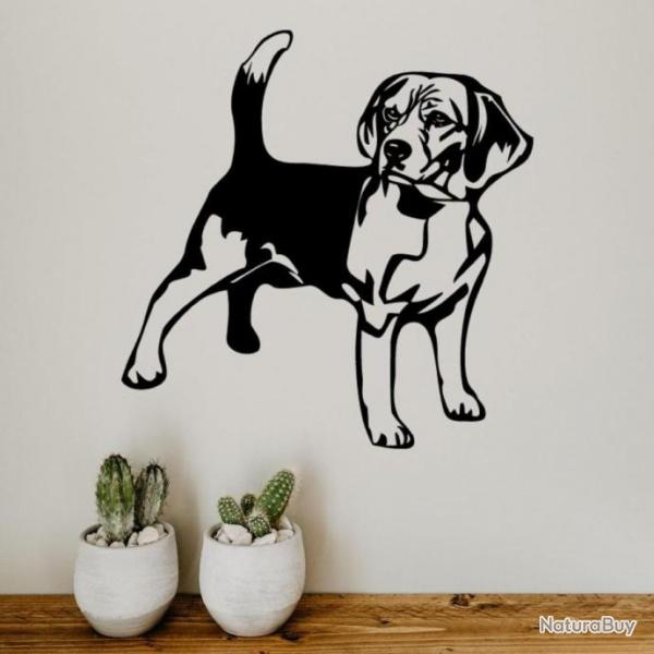 DECORATION MURALE (60cm) en FER. Motif: BEAGLE