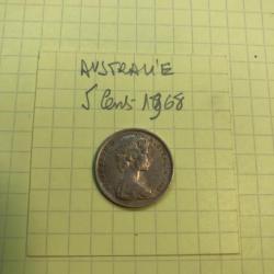 AUSTRALIE - 5 Cents - 1968 - Elisabeth II