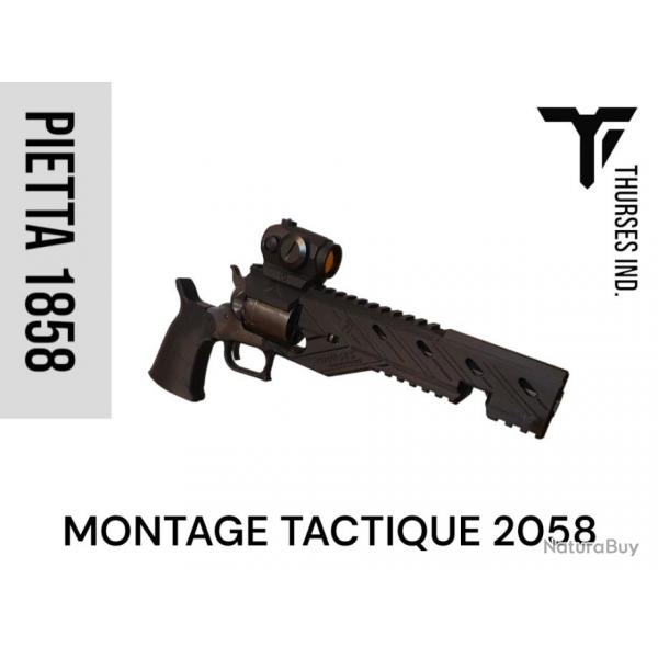 Montage picatinny + pontet pietta "2058" pour pietta 1858 remington THURSES INDUSTRIES