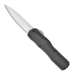 Couteau automatique "Livewire" spear-point / fibre de carbone [Kershaw]