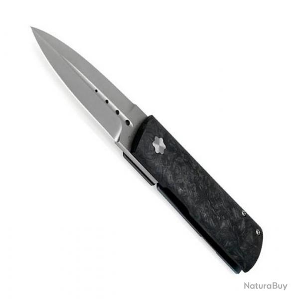 Couteau "Daga", Manche fibre de carbone noire [Maserin]