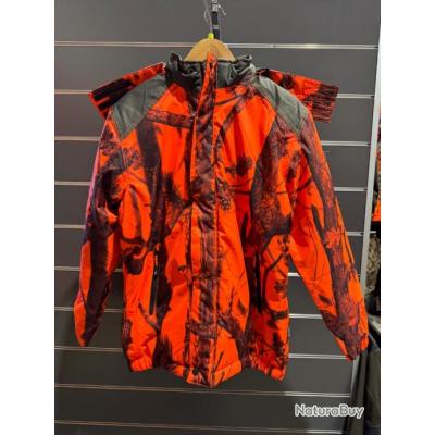 Gilet Coupe-vent Enfant Chaud - Chasse, Polyester Oxford 300D - Poches Zippées, Capuche Amovible - Taille 6 à 16 Ans