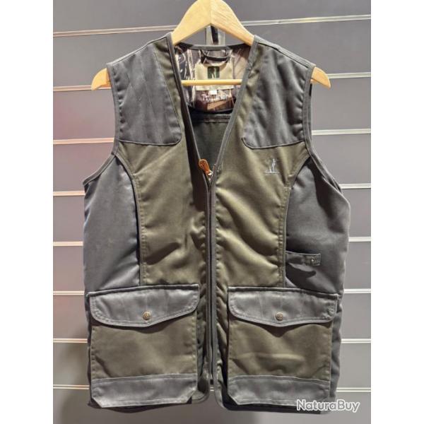 GILET CHASSE TRADITION VERT PERCUSSION