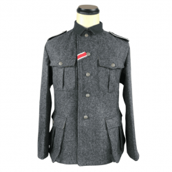 Veste Vareuse Allemande M36 EM Enlisted Wool Field Tunic Stone Grey - WW2