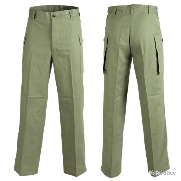 Pantalon HBT M43 US OD3 Reproduction Militaria Premium WW2