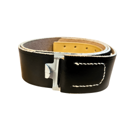 Ceinturon Cuir Réglementaire Armée Allemande (Pour Boucle) 100cm