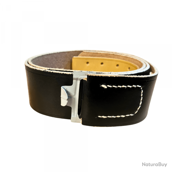Ceinturon Cuir Rglementaire Arme Allemande (Pour Boucle) 100cm