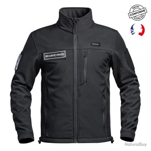 Veste Softshell Scurit Prive Noir Scu one