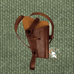 Etui / Holster d'épaule M3 Cuir Cognac pour Colt 45 - Reproduction Militaria Premium