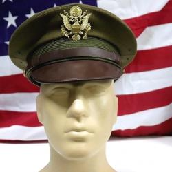 Casquette Officier WW2 Américaine - Militaria WW2 XL