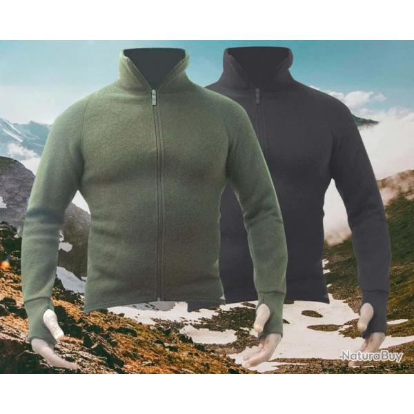 VESTE ARTICA TREK 400G MERINOS ULLFROTTE Vert