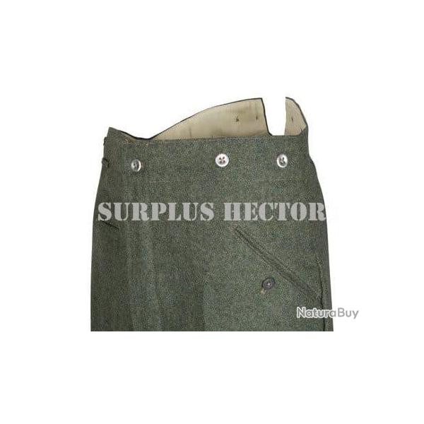 Pantalon Uniforme Allemand Feldgrau M.1940 WW2 German Wool Fied